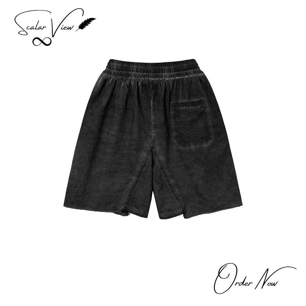 Tiger Claw Raw-Edge Shorts