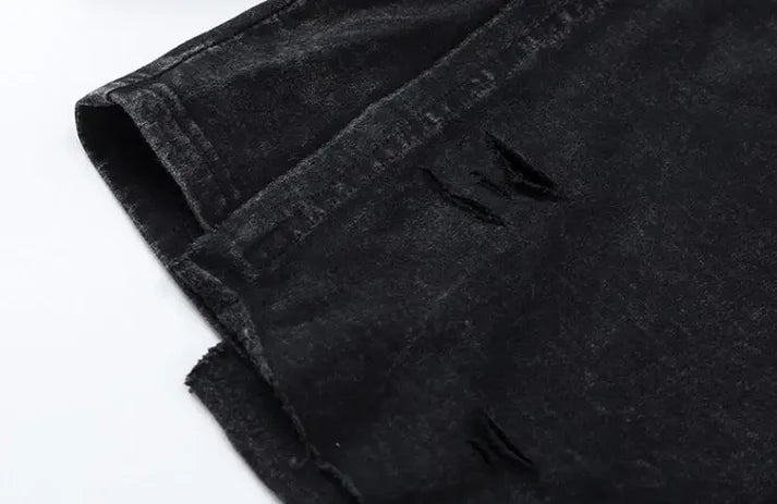 Tiger Claw Raw-Edge Shorts